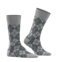 Burlington Daily Sock Crew Carrington grey Men - 1 Pair